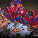 People at Pachamama ceremony
