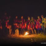 People in ancestral ceremony for Pachamama