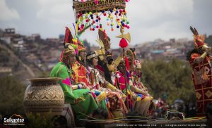 Inca elite in Warachikuy ceremony