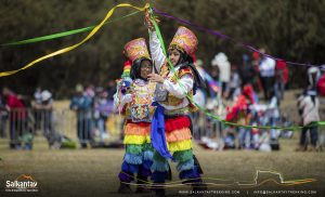 Traditional dance in Warachikuy ceremony