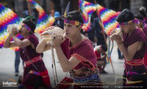 Young messenger in Warachikuy ceremony