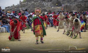Andean military chief in Warachikuy ceremony