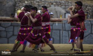 Young andean warriors in Warachikuy ceremony