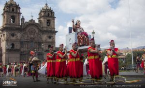 Inka queen in Warachikuy ceremony