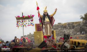 Inca king in Warachikuy ceremony