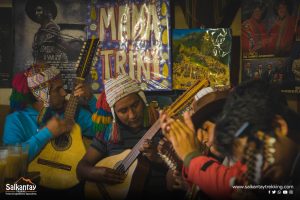 Musicians performing at Mama Trini