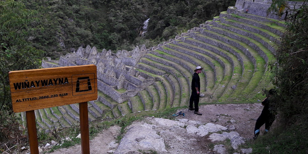 Archeological site at Inca trail