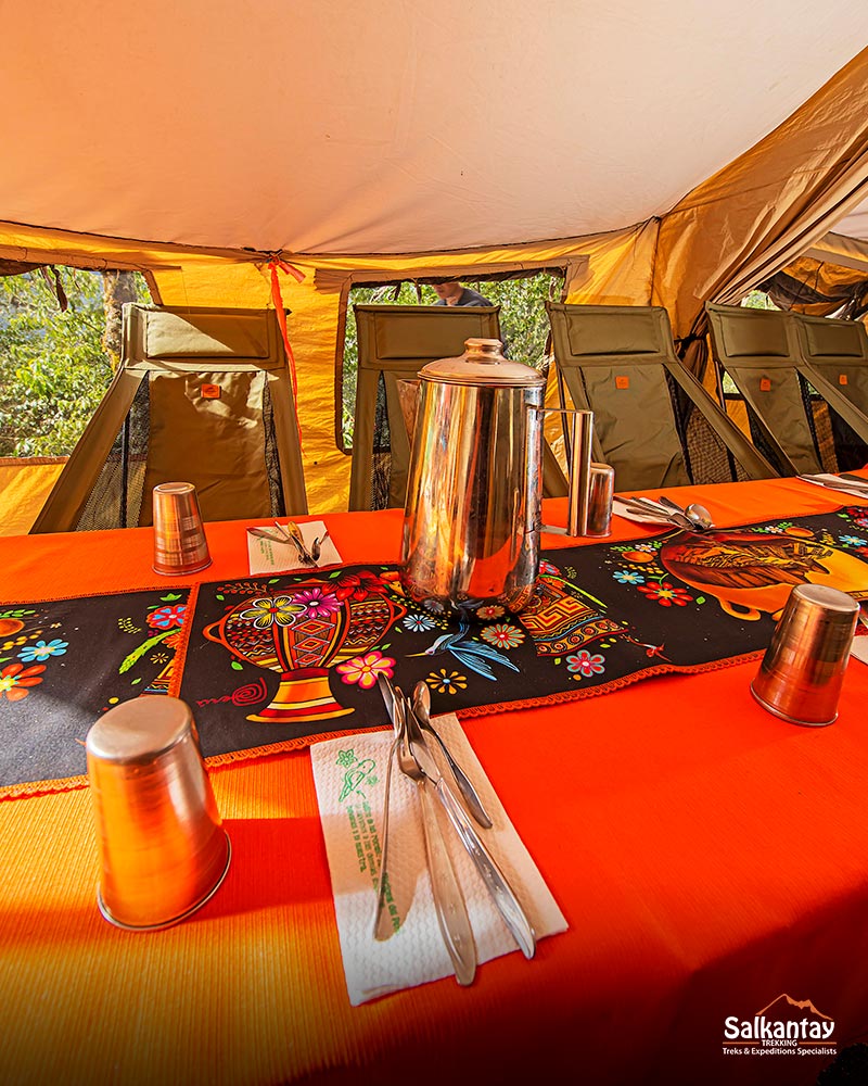 Our Dining Tent on the Inca Trail