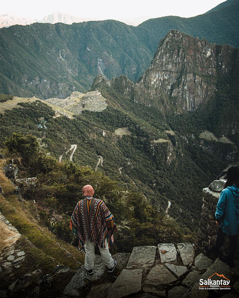 Panoramic view of Machu Picchu from Inti Punku