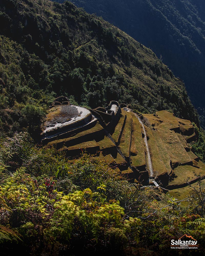 Phuyupatamarca archaeological site in the Inca Trail to Machu Picchu