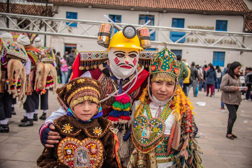 Children in traditional outfits 