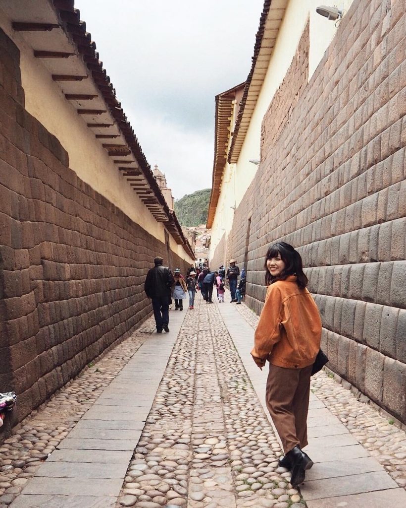 Streets of Cusco and woman