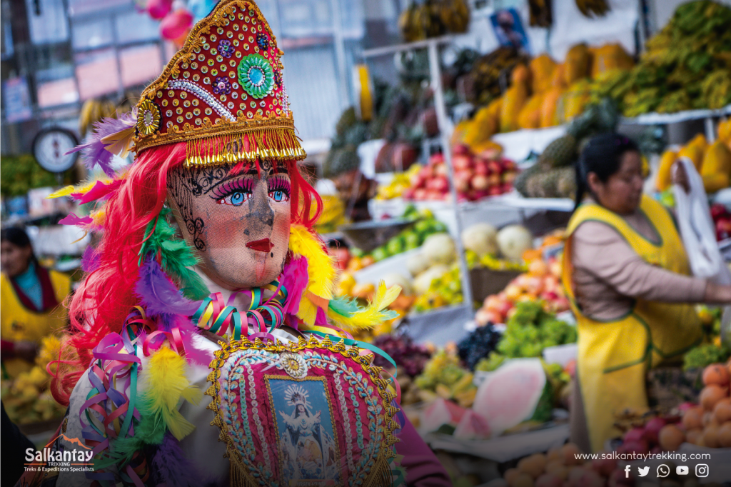 Chunchacha doll at festivity in Cusco