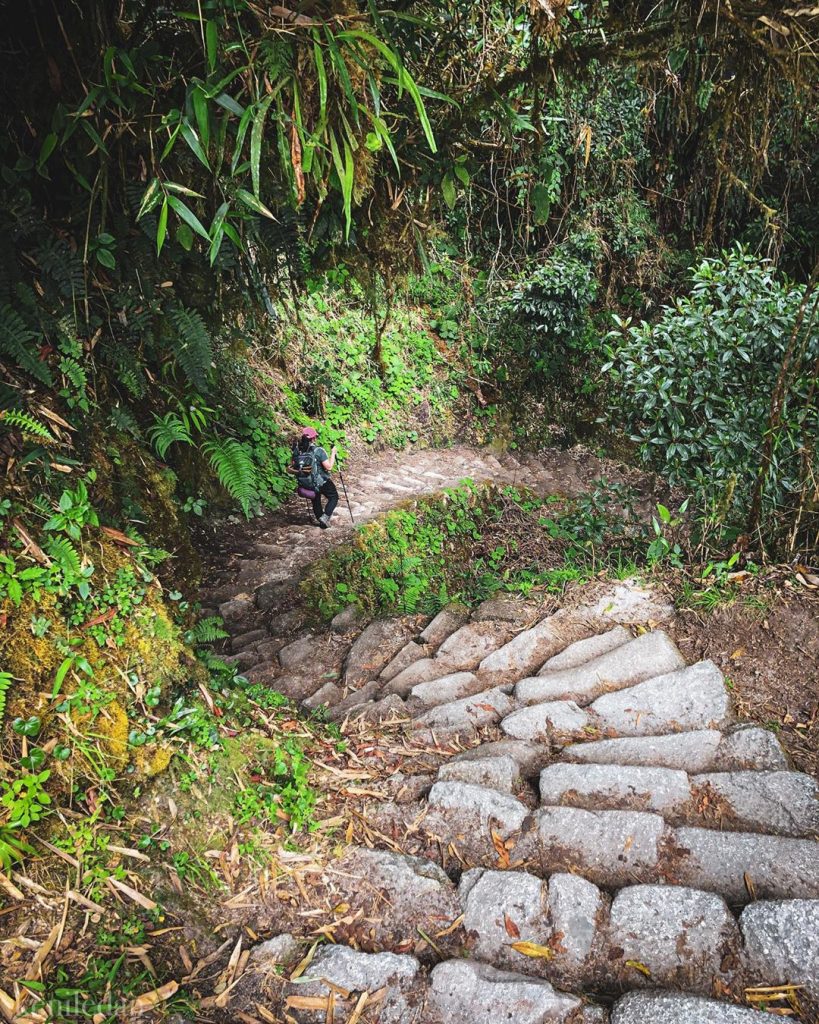 Ancient paths at Inca Trail 