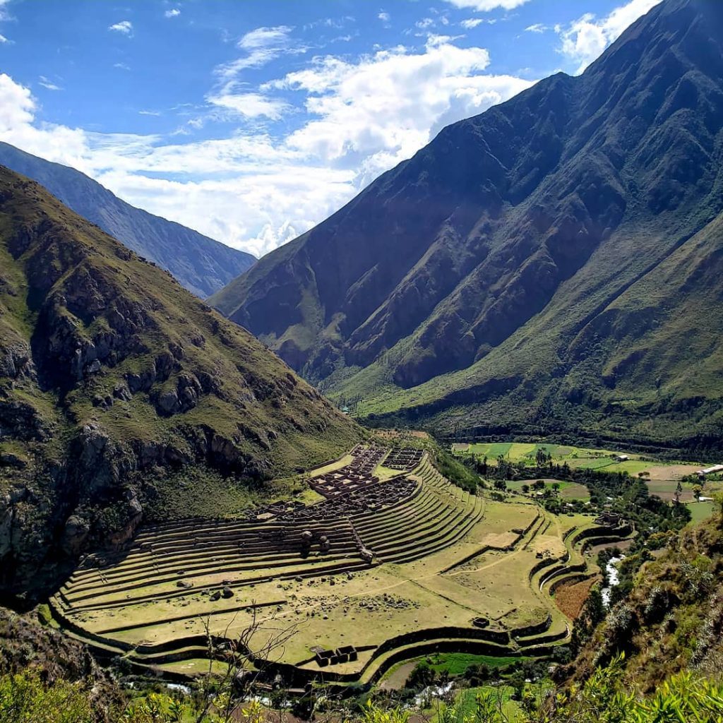 Archaeological site at Inca Trail