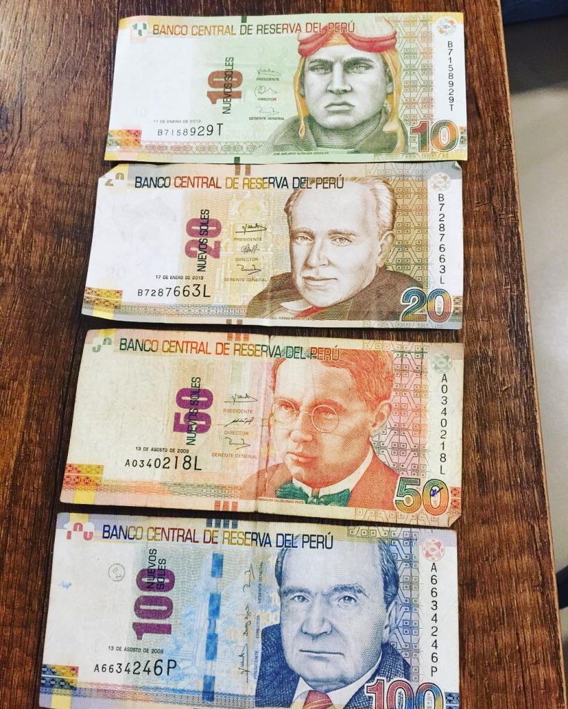 Money things need travel Peru Cusco
