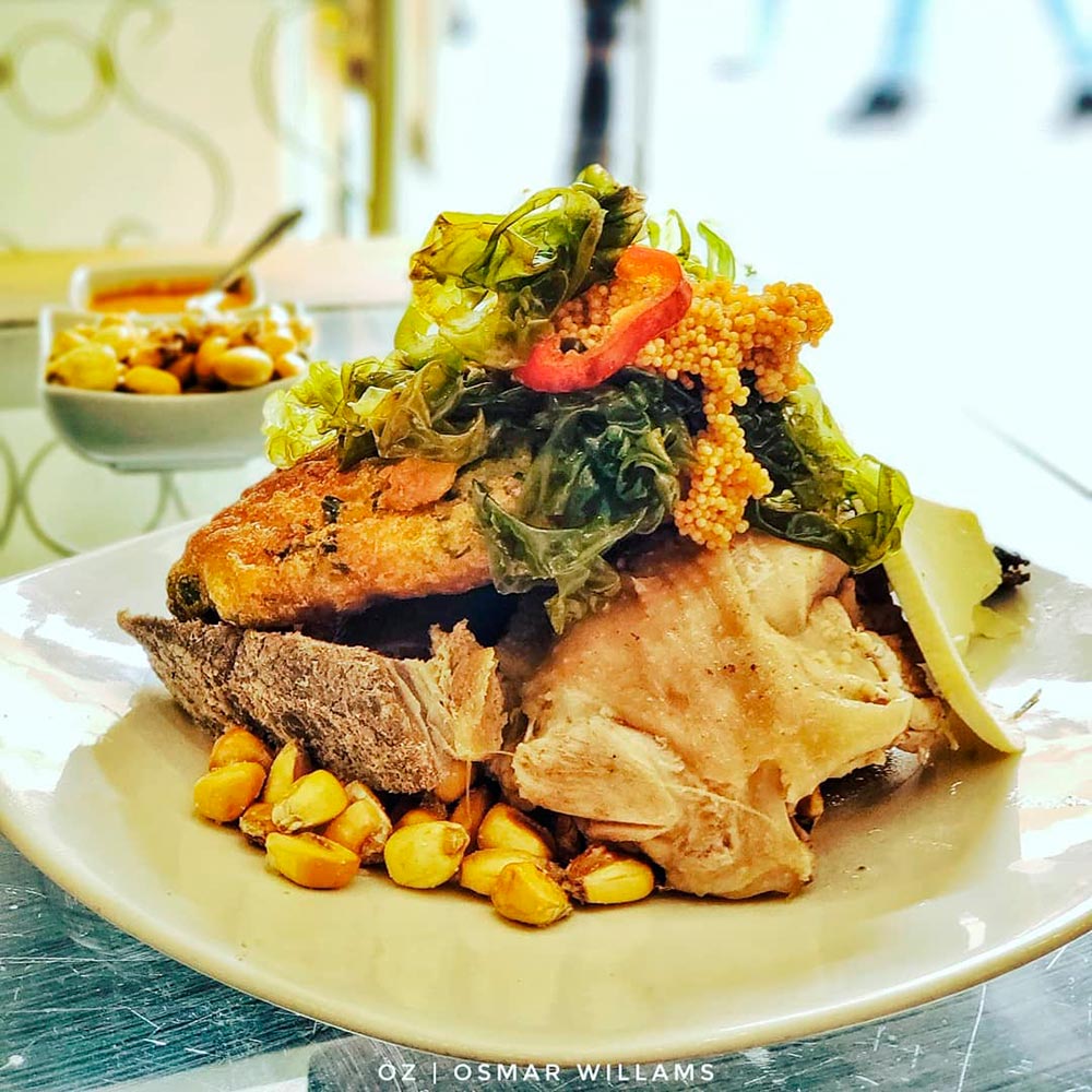 Traditional dish Cusco chiriuchu cuy guinea pig