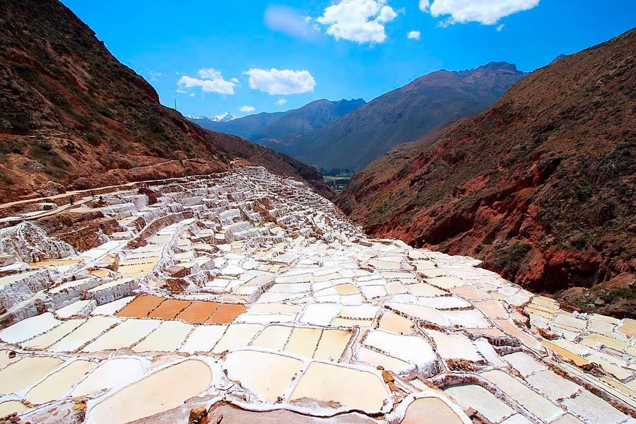Amazing salt mines high up in the hills at Maras