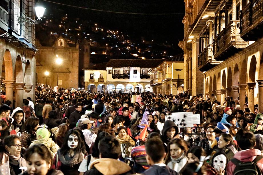 Celebrate Halloween in the Plaza de Armas in Cuzco