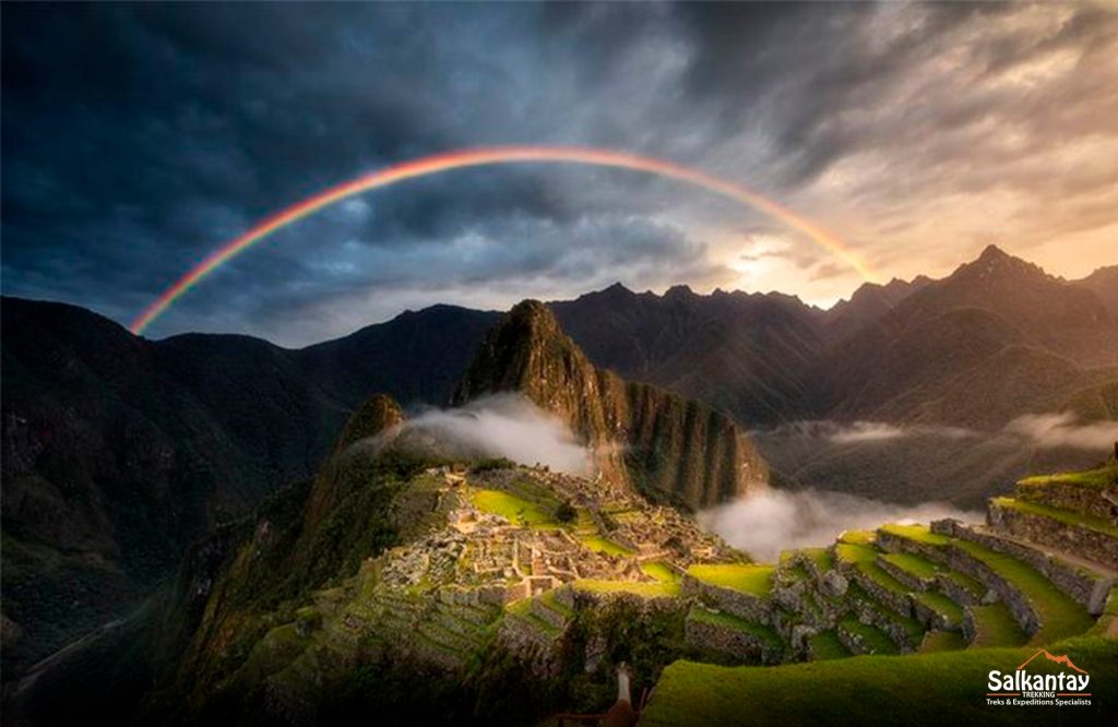 rainbow in Machu Picchu