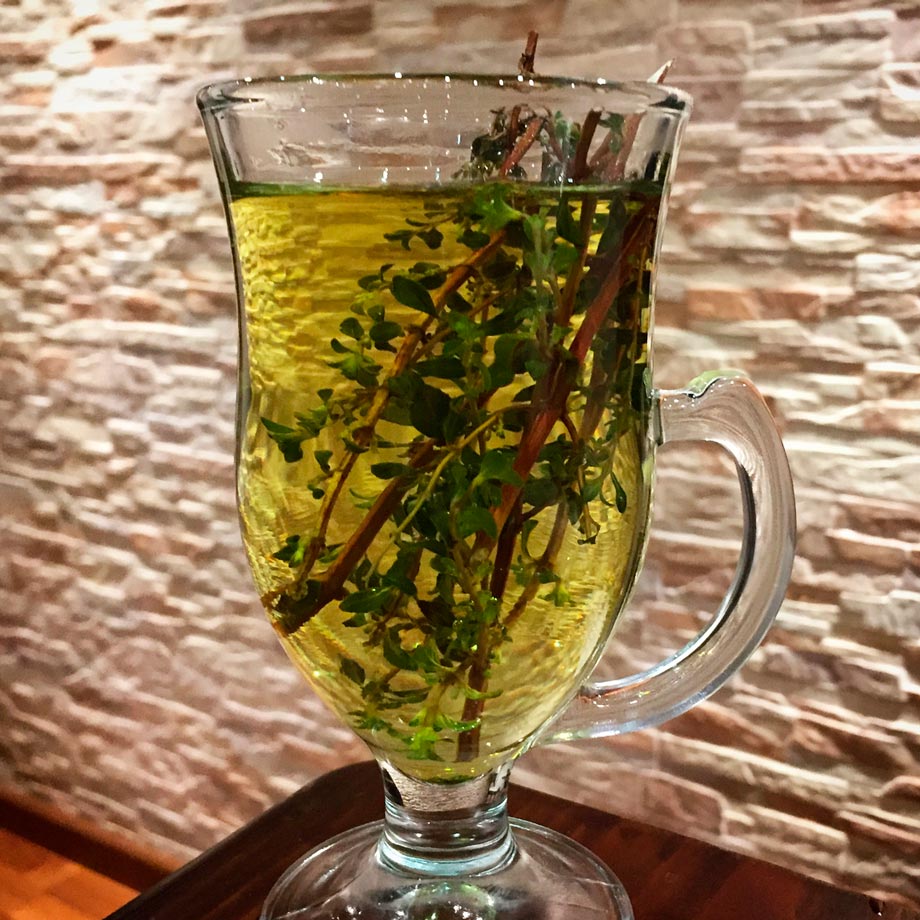 Muña tea or andean mint