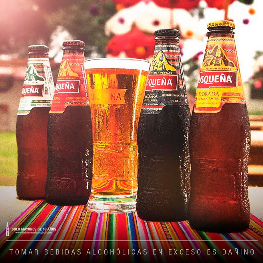 Cusquena beer has 4 varieties and is popular with peruvians
