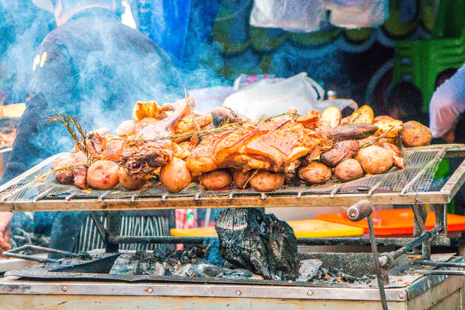 parrilas, grilled food, so like a barbeque