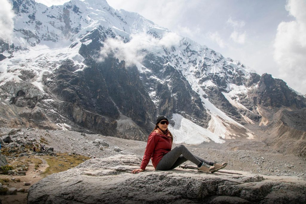 Tourist on the Salkantay Trail