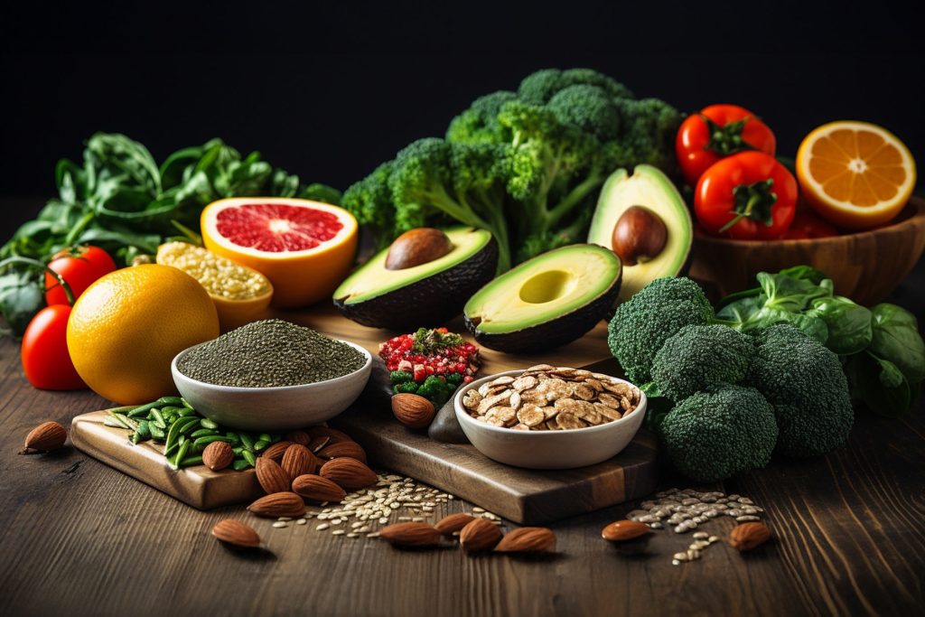 Fresh vegetables for food preparation