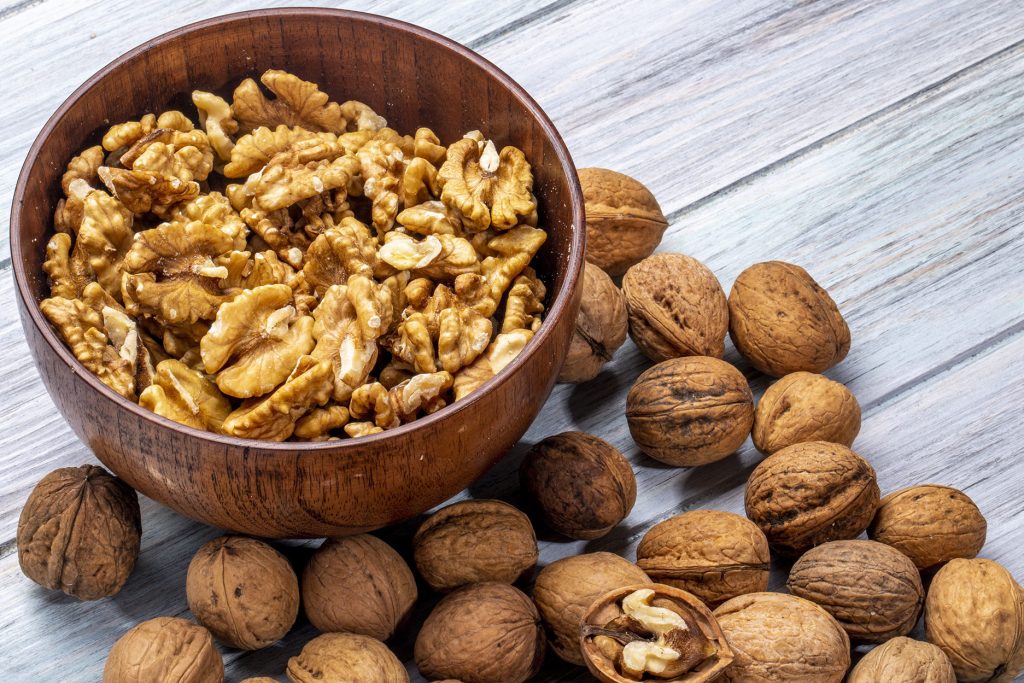 Nuts, dried fruit for the hike