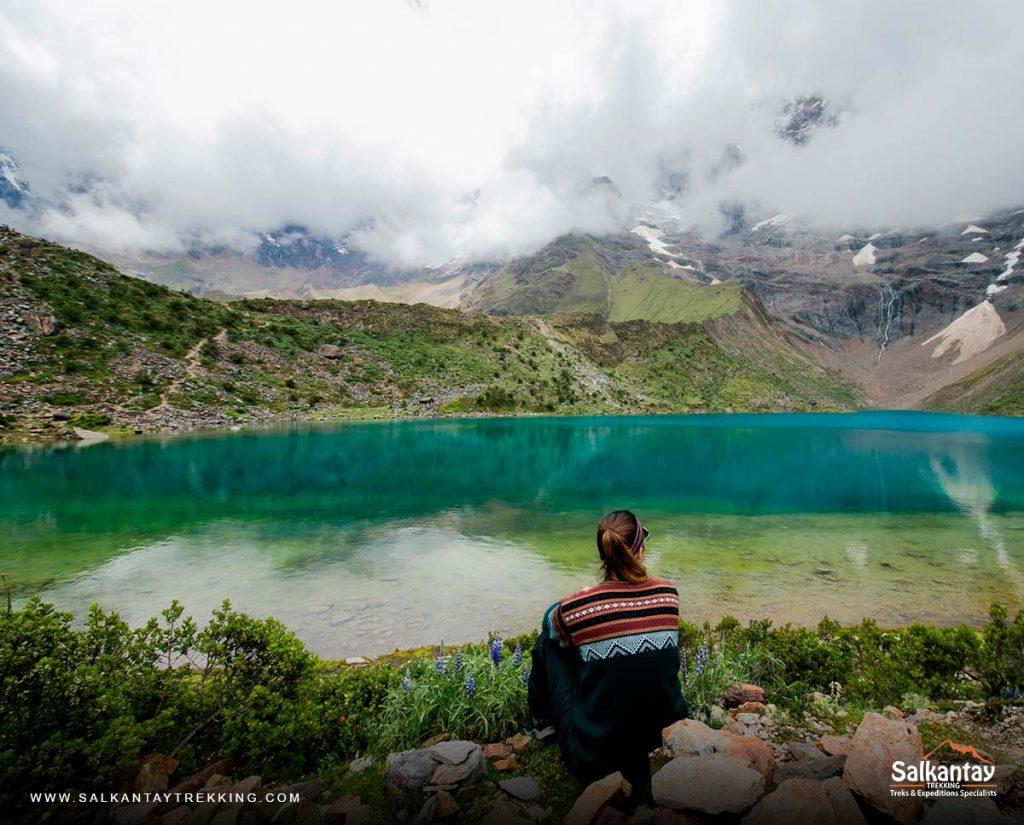 The beautiful humantay lagoon in Cusco