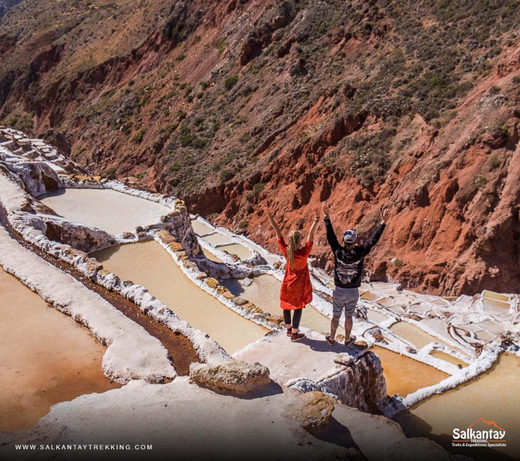 Panoramic view of Maras - Salt Mines in Cusco