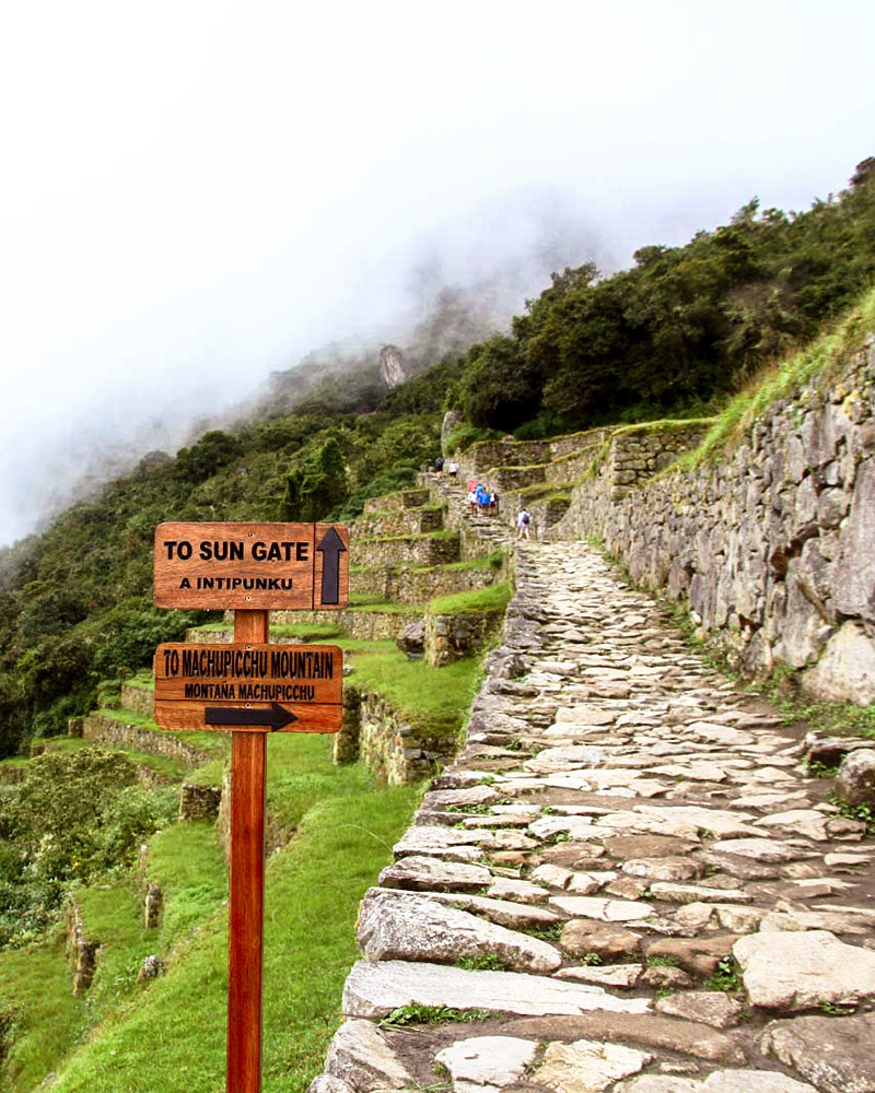 Path leading from Machu Picchu to Inti Punku