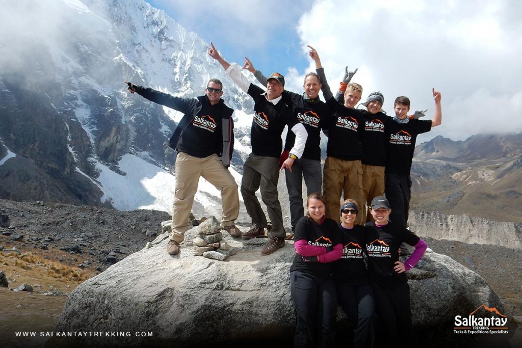 Happy clients of Salkantay Trekking