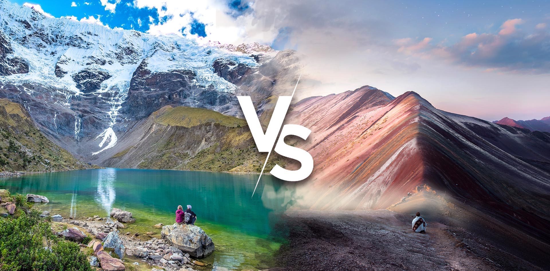 Comparison of Humantay Lake vs Rainbow Mountain