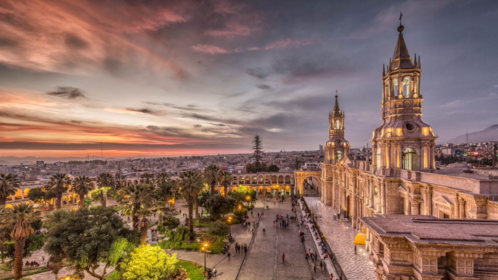 The weather in Arequipa is similar to Cusco because it’s also in the mountains, just not as high.