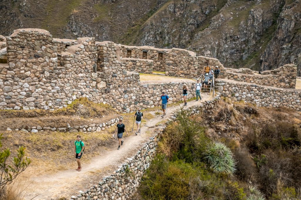 Huillca Raccay archaeological site on the Inca Trail