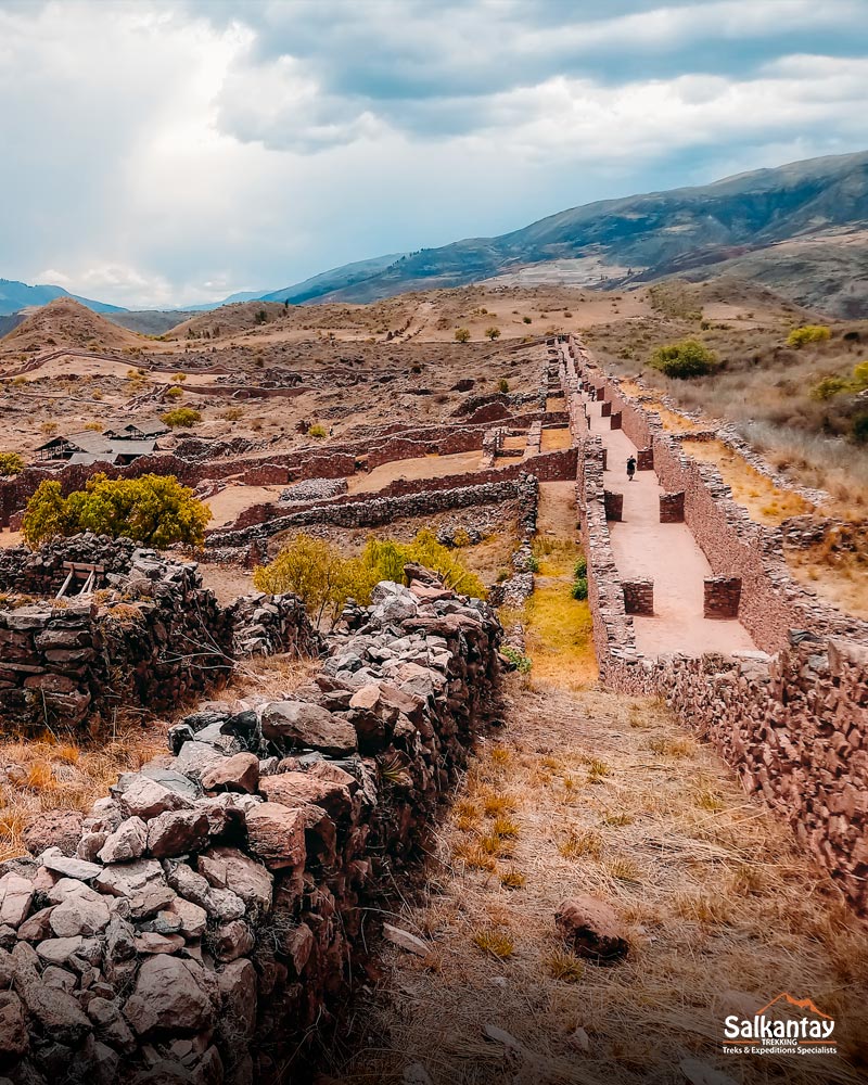 Panoramic photo of the archaeological site of Pikillacta