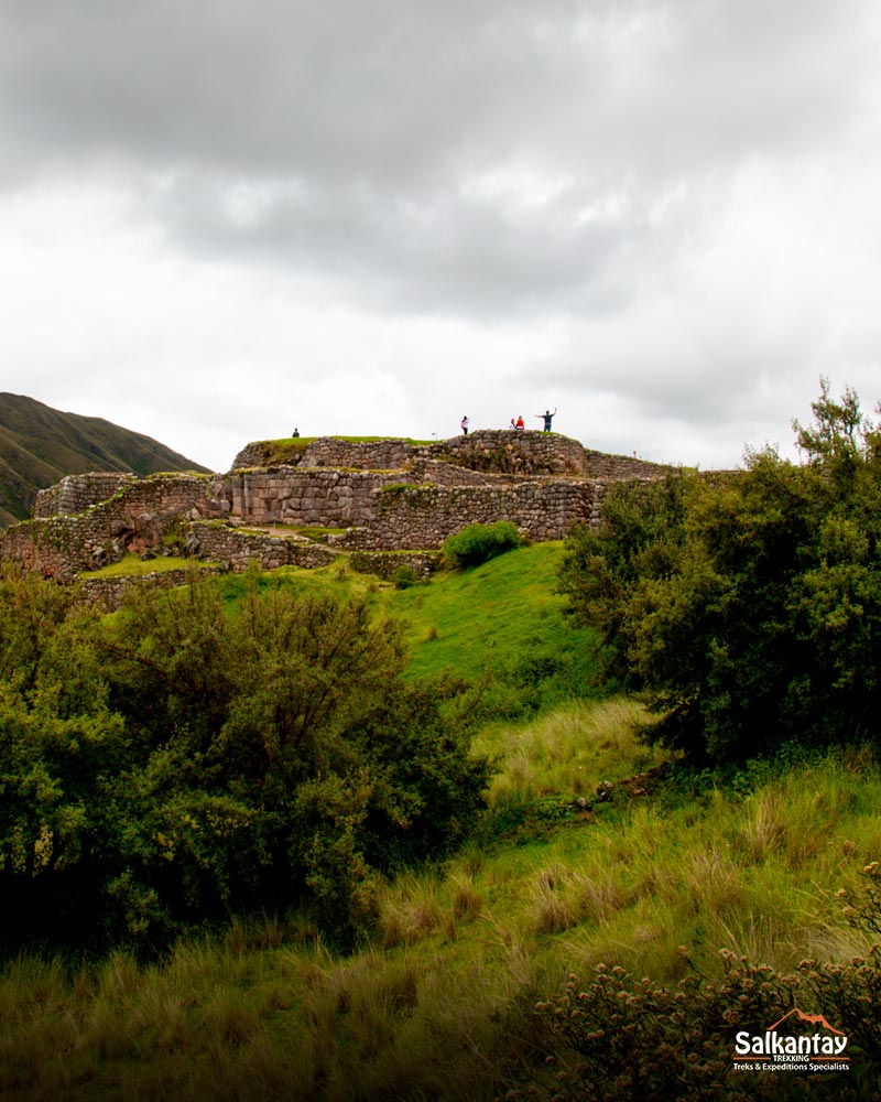 Panoramic image of the red fortress of Puka Pukara