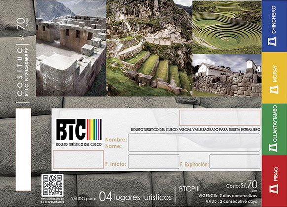 Boleto Turístico Cusco - Circuit 3