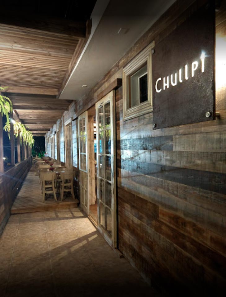 This delightful restaurant is located on the train tracks as you head out of the town.