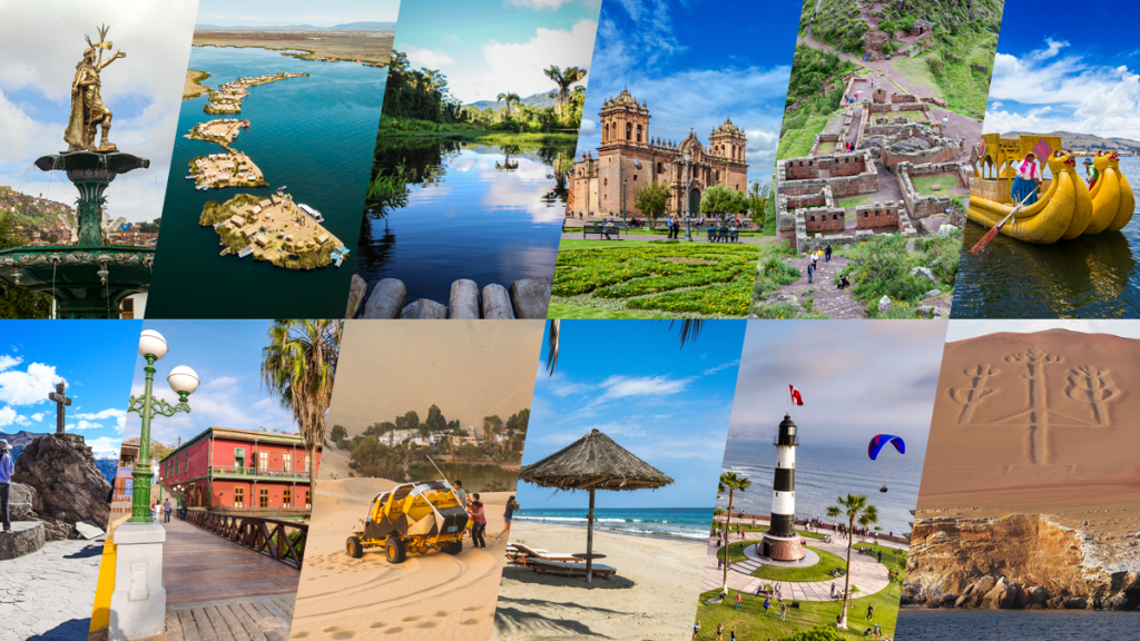 Peru is a country in South America that encompasses a section of the Amazon forest and Machu Picchu, an ancient Inca city high in the Andes.