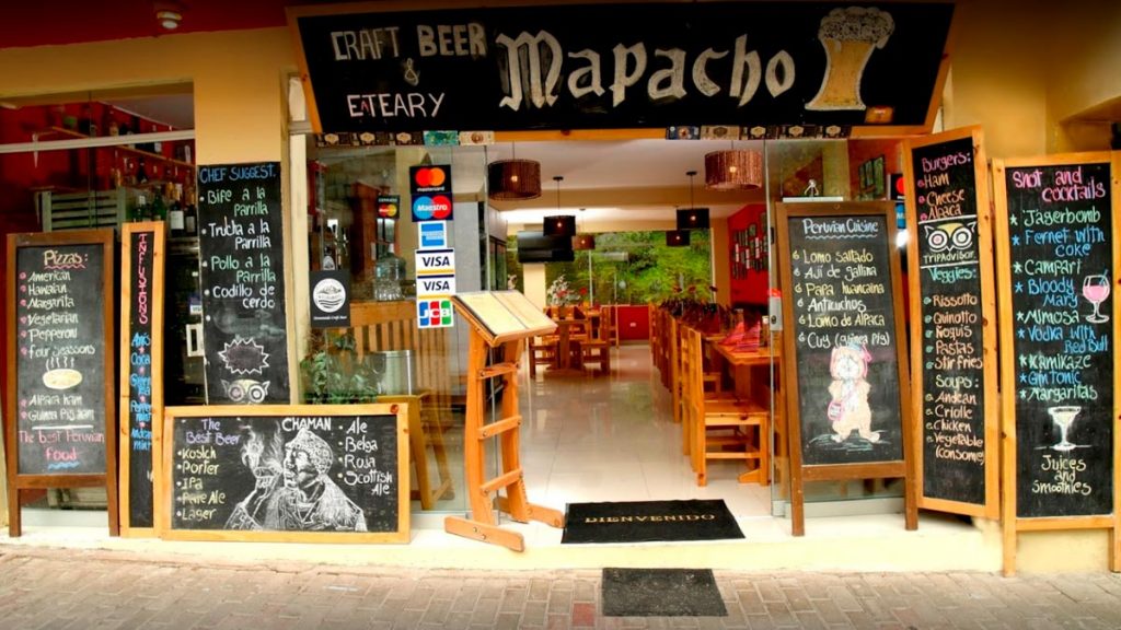 Mapacho Craft Beer & Peruvian Cuisine is one of the best restaurants located in Aguas Calientes.
