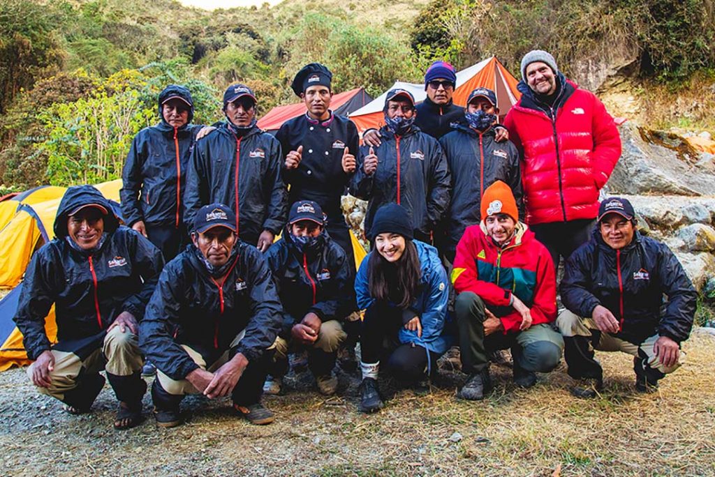 Camping Porters in Inka Trail
