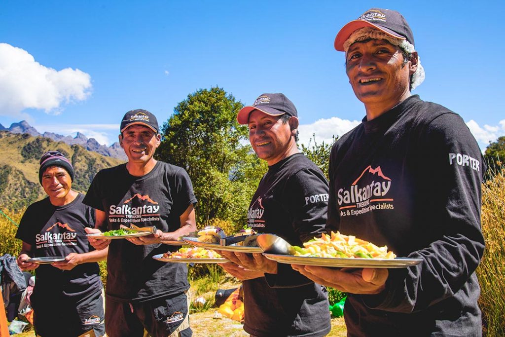Salkantay Trekking Staff - Cooks on the trail