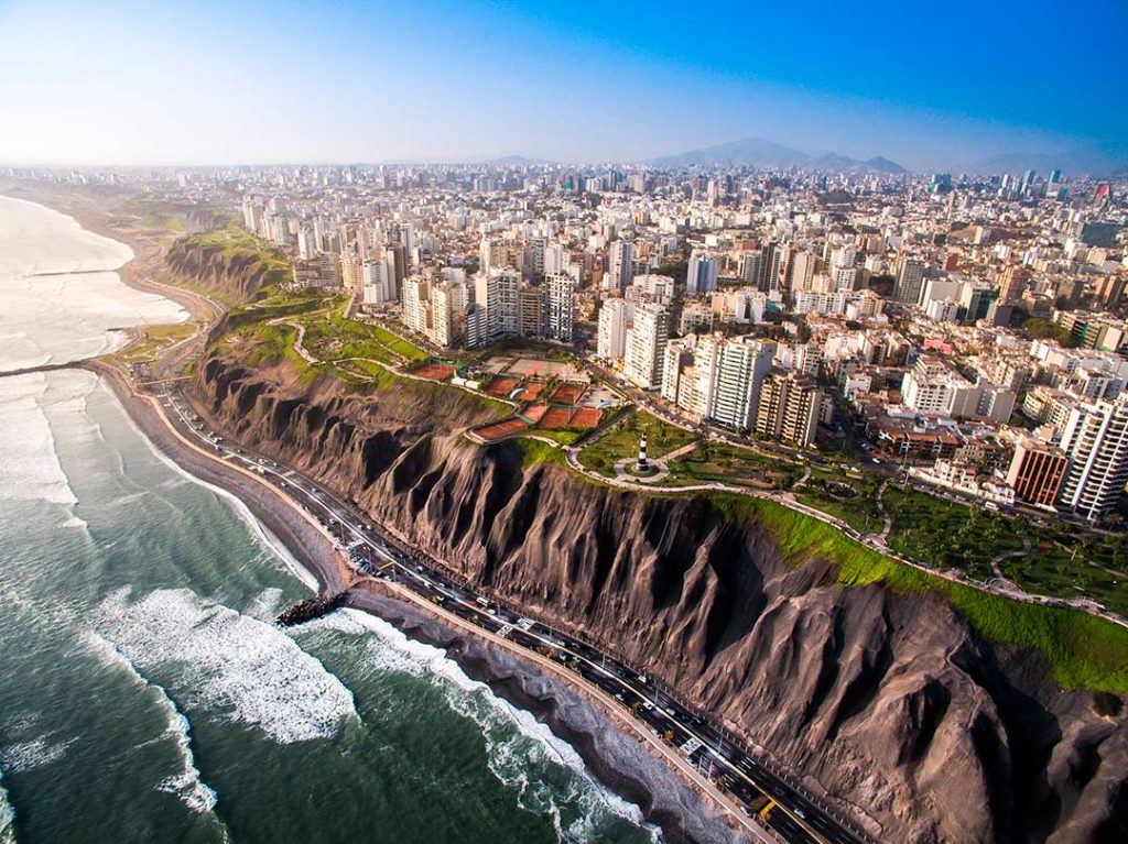 Lima city peru dry seasson summertime