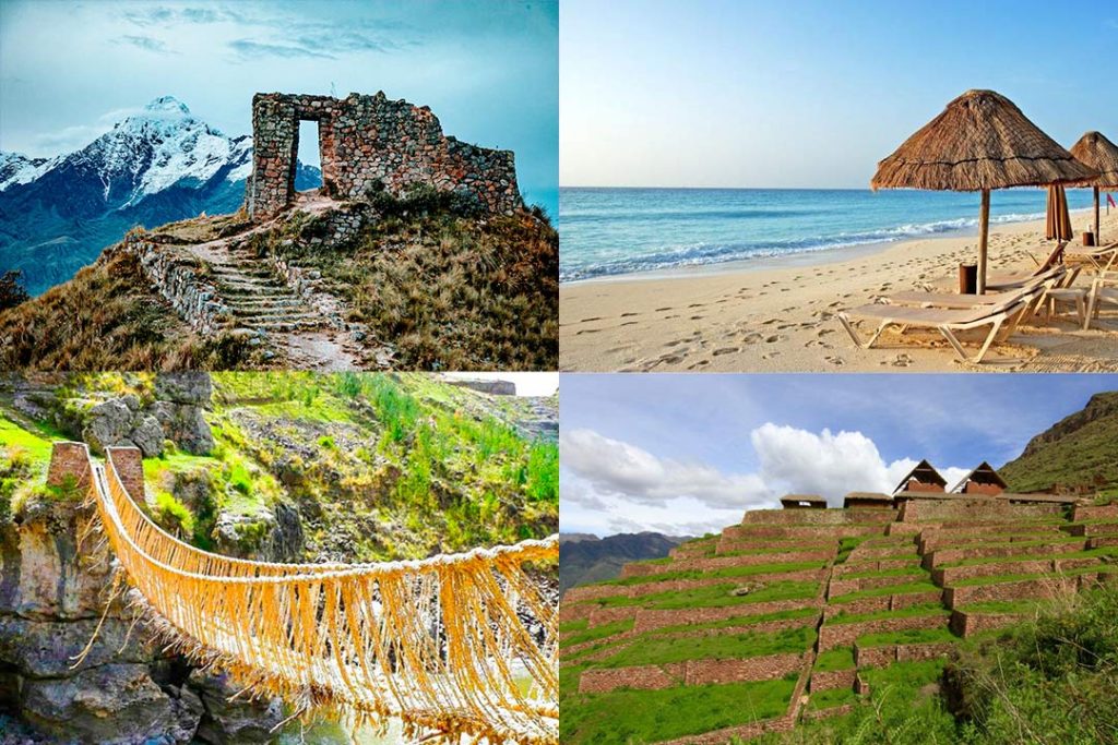 Photo: Inca Quarry, Mancora, Qeswachaca bridge and Huchuy Qosqo