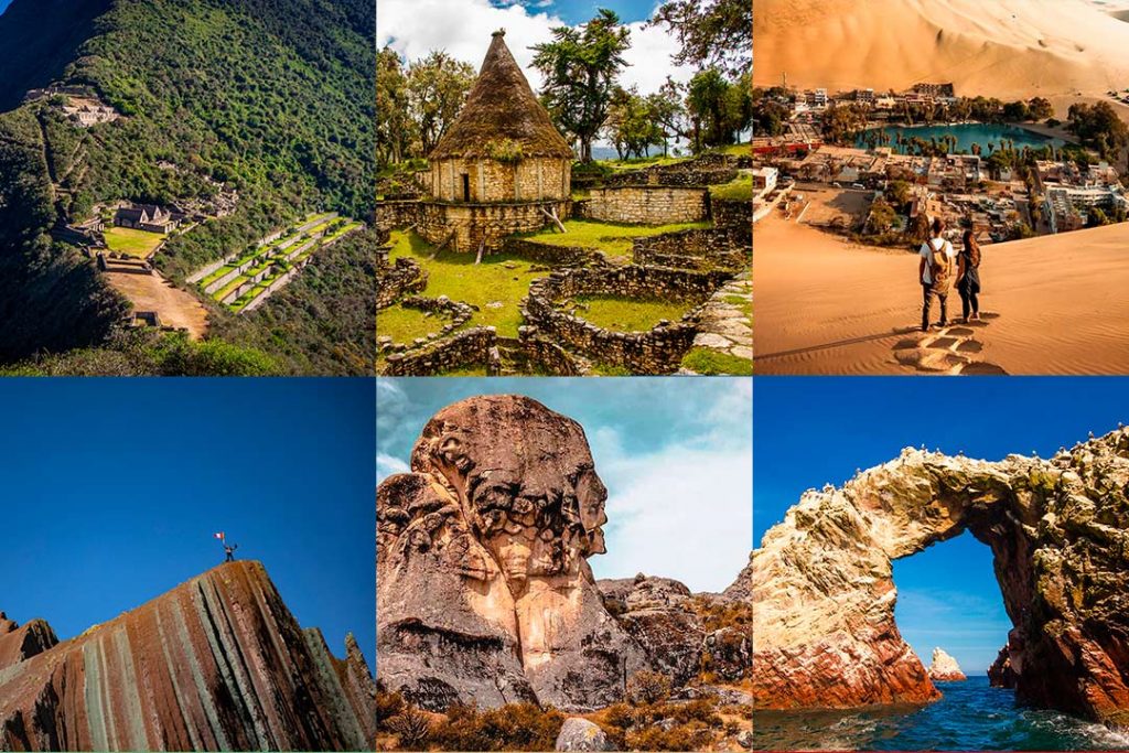 Photo: Choquequirao, Kuelap, Huacachina oasis, Rainbow mountain, Marcahuasi and Paracas