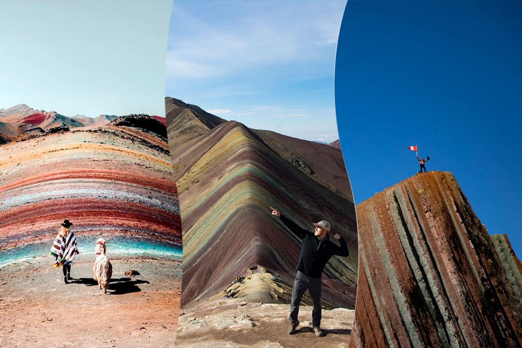 Photo: Palccoyo, Vinicunca and Pallay punchu three rainbow mountain Cusco-Peru