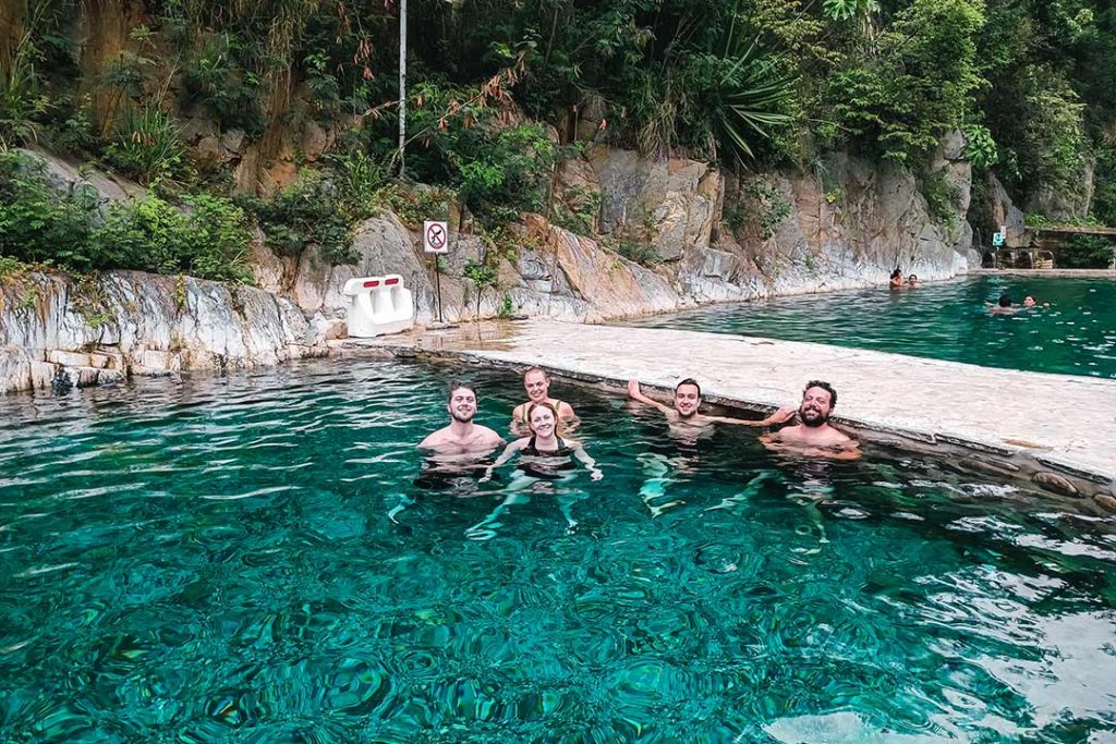 Crystal clear waters Cocalmayo hot springs Santa Teresa quillabamba Cusco-Peru south america best destinations